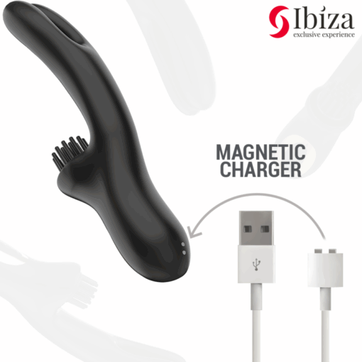 IBIZA - VIBRADOR HI-TECH RABITT BRUSHING MULTI CELDAS CLITORIALES Y DOBLE WAVE - Imagen 5
