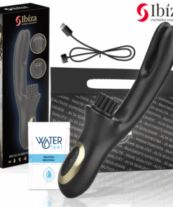 IBIZA - VIBRADOR HI-TECH RABITT BRUSHING MULTI CELDAS CLITORIALES Y DOBLE WAVE