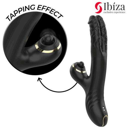 IBIZA - VIBRADOR HI-TECH RABITT CLITORIAL POTENTE Y DOBLE WAVE TWO DRAGONS - Imagen 4