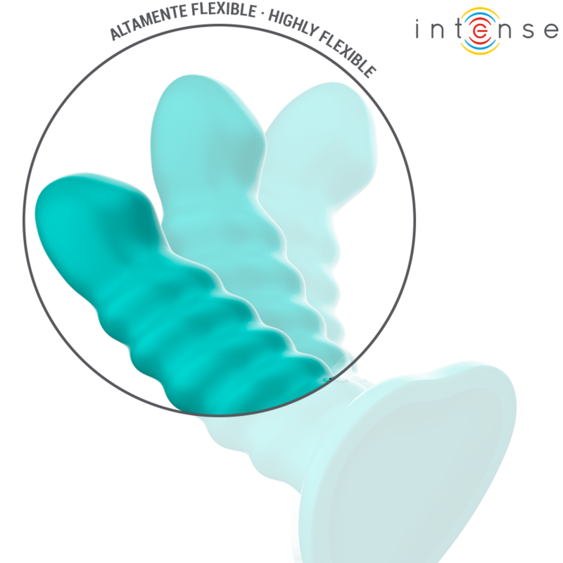 INTENSE - BUFFY VIBRADOR TALLA S DISEÑO EN ESPIRAL 10 VIBRACIONES AZUL CONTROL REMOTO - Imagen 4