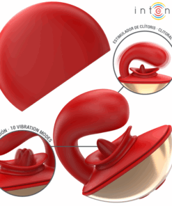 INTENSE - MARIAH VIBRADOR  ESTIMULADOR EN FORMA DE U 10 VIBRACIONES ROJO