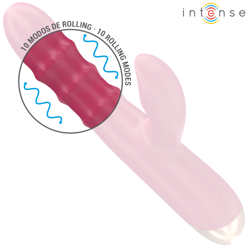 INTENSE - CHLOE VIBRADOR MULTIFUNCIÓN 3 EN 1 ROJO - Imagen 2