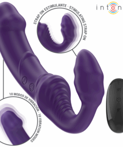 INTENSE - JILL VIBRADOR DOBLE 20 CM VIOLETA CONTROL REMOTO