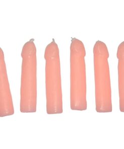 DIABLO PICANTE - 6 VELAS FORMA PENE CARNE