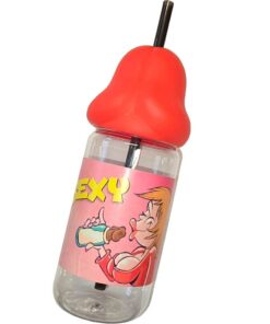 DIABLO PICANTE - BIBERÓN FORMA PENE 360 ML ROJO