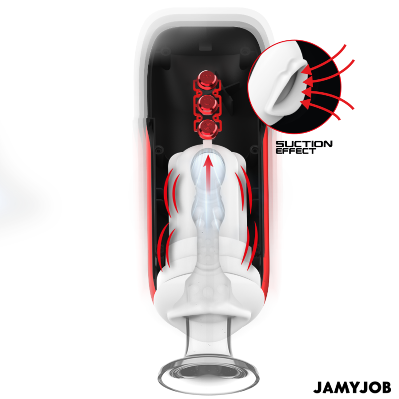 JAMYJOB - BLAZE MASTURBADOR BOCA AUTOMÁTICO 5 MODOS SUCCIONADOR Y VIBRACIÓN - Imagen 2