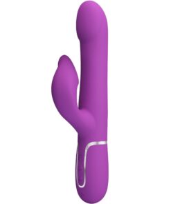 PRETTY LOVE - VIBRADOR  ESTIMULADOR MULTIFUNCIÓN 4 EN 1 MORADO