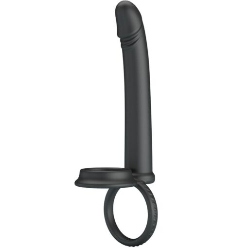 PRETTY LOVE - MOSES ANILLO DOBLE PENE PARA DONLE PENETACIÓN NEGRO - Imagen 2