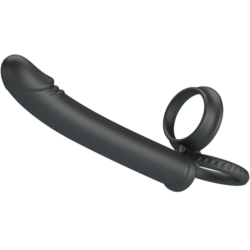 PRETTY LOVE - MOSES ANILLO DOBLE PENE PARA DONLE PENETACIÓN NEGRO - Imagen 5