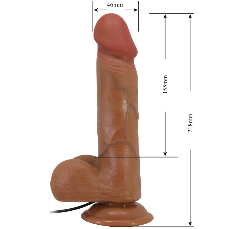 BAILE - BAHAMUT VIBRADOR REALÍSTICO 21.8 CM NATURAL CONTROL REMOTO - Imagen 5