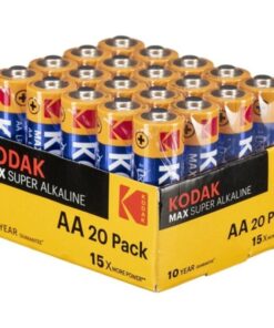 KODAK - MAX PILA ALCALINA AA LR6 PACK*20 PILAS