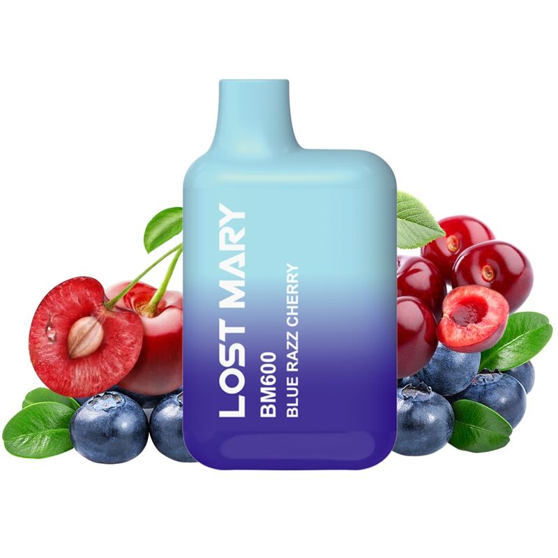 LOST MARY - (PACK PROFESIONAL EXPOSITOR - 10 UNIDADES) BM600 VAPER NICOTINA 2% DESECHABLE SABOR ARÁNDANOS - Imagen 2