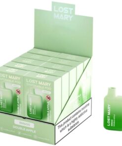 LOST MARY - (PACK PROFESIONAL EXPOSITOR - 10 UNIDADES) BM600 VAPER NICOTINA 2% DESECHABLE SABOR DOBLE MANZANA