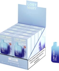 LOST MARY - (PACK PROFESIONAL EXPOSITOR - 10 UNIDADES) BM600 VAPER NICOTINA 2% DESECHABLE SABOR ARÁNDANOS HELADOS