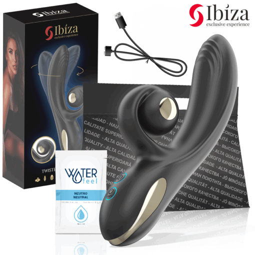 IBIZA - VIBRADOR TWISTER CON ESTIMULADOR CURVE Y VIBRO-ROTACIÓN - Imagen 2