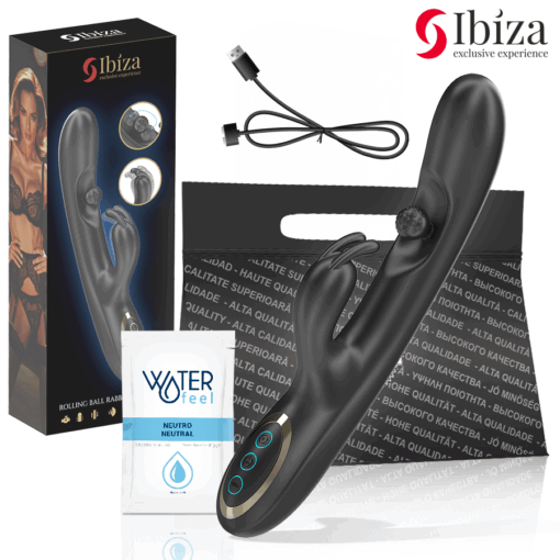 IBIZA - POTENTE VIBRADOR RABBIT CON PERLA ROLLING MASAJEADORA - Imagen 2