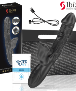 IBIZA - VIBRADOR Y ESTIMULADOR DE CLÍTORIS CON EFECTO MORDEDOR Y ROTACIÓN