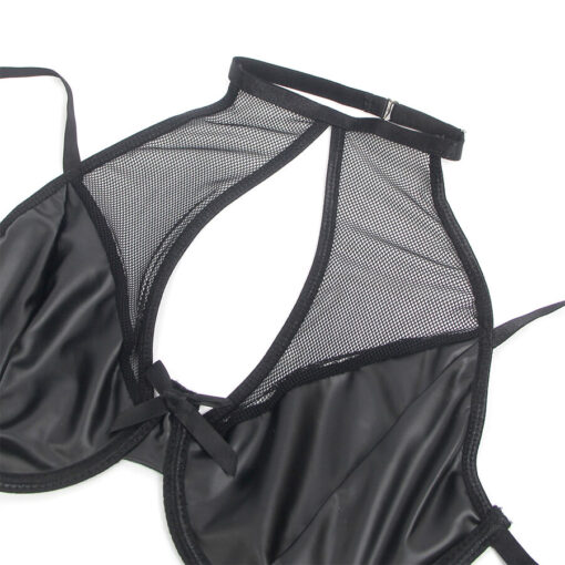 SUBBLIME - 957582 CONJUNTO SUJETADOR Y FALDA DE CUERO NEGRO S/M - Imagen 5