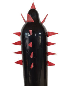 CONDOMERIE - PRESERVATIVO DECORATIVO PINTADO A MANO CACTUS NEGRO XL