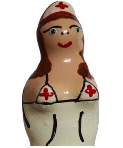 CONDOMERIE - PRESERVATIVO DECORATIVO PINTADO A MANO ENFERMERA MORENA