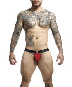 MOB - DNGEON JOCKSTRAP ROJO CON CADENAS TALLA ÚNICA