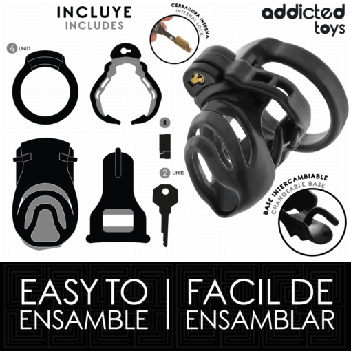 ADDICTED TOYS LOCKED - ETERNAL LOCK JAULA PARA PENE 9 CM - Imagen 4
