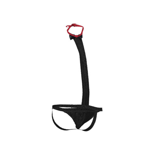 MOB - ESMOQUIN CON TANGA DE ENCAJE TALLA S/M - Imagen 5