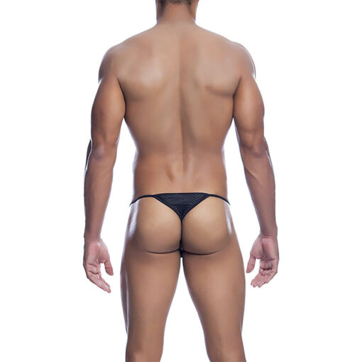 MOB - V-STRING DE MICROFIBRA NEGRA TALLA S/M - Imagen 4