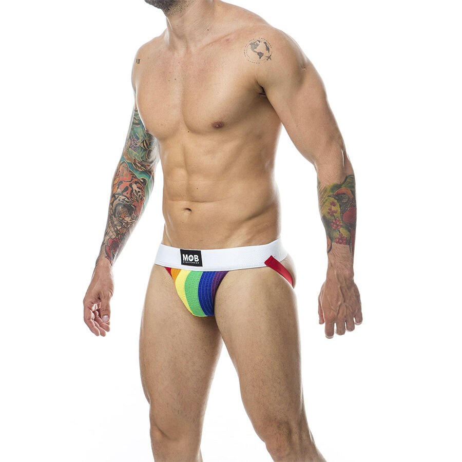 MOB - JOCK CLASICO STRIPE RAINBOW TALLA S - Imagen 2