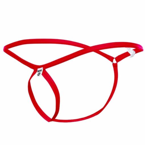 MOB - TANGA ROJO CON FORMA DE LAGRIMA TALLA S/M - Imagen 4