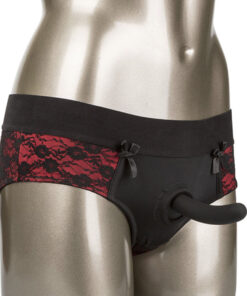 CALEXOTICS - SCANDAL SET DE BRAGUITAS SIN ENTREPIERNAS CON DILDO TALLA S/M