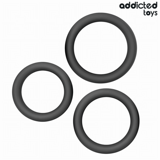 ADDICTED TOYS - SET DE ANILLOS SILICONA PLANOS - Imagen 5