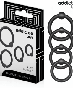 ADDICTED TOYS - SET ANILLOS SILICONA DE PRESIÓN