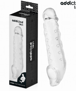 ADDICTED TOYS - FUNDAS PARA EL PENE TRANSPARENTE TALLA M 27 CM