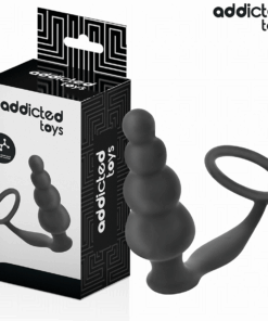 ADDICTED TOYS - PLUG ANAL CON ANILLO SILICONA MODELO 5