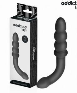 ADDICTED TOYS - MASAJEADOR ANAL DOBLE SILICONA 16,5 CM