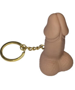 DIABLO PICANTE - SILBATO LLAVERO CON FORMA DE PENE COLOR CARNE