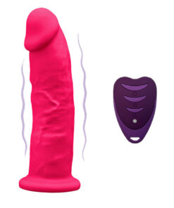 SILEXD - PENE REALÍSTICO MODELO 2 ROSA + CONTROL REMOTO LRS 17 CM