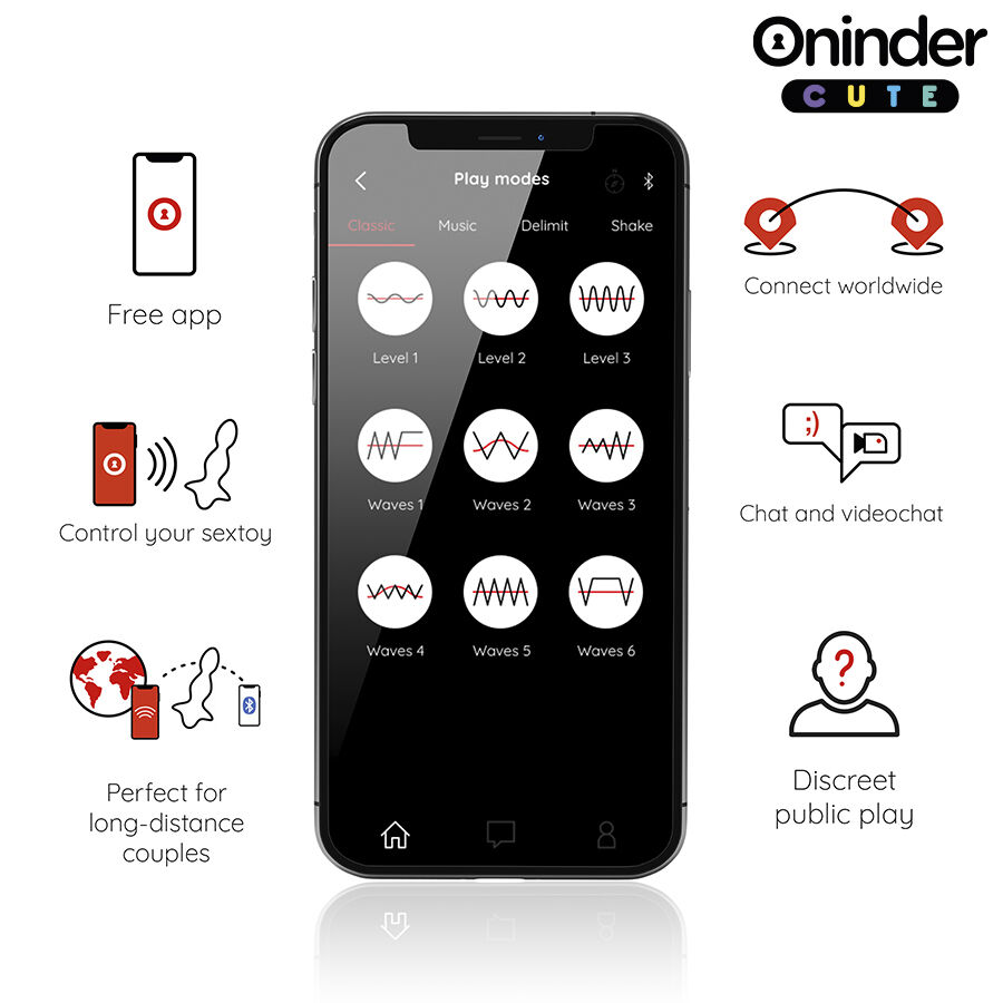 ONINDER CUTE - LOVE BUTT VIBRADOR PLUG ANAL DILATADOR - APP MUNDIAL GRATUITA - Imagen 4