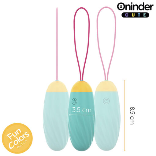 ONINDER CUTE - LOVE PLEASURE HUEVO VIBRO-GEMAS ROTADORAS SILICONA - APP MUNDIAL GRATUITA - Imagen 4