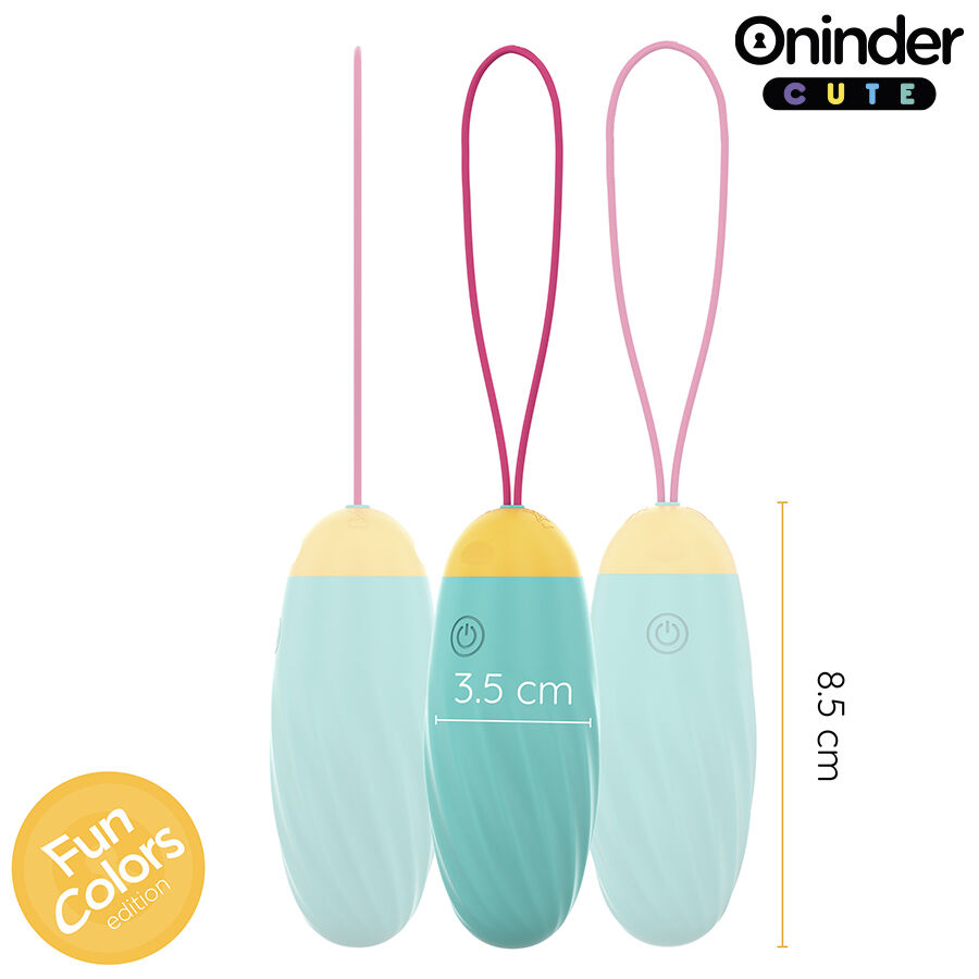 ONINDER CUTE - LOVE PLEASURE HUEVO VIBRO-GEMAS ROTADORAS SILICONA - APP MUNDIAL GRATUITA - Imagen 4