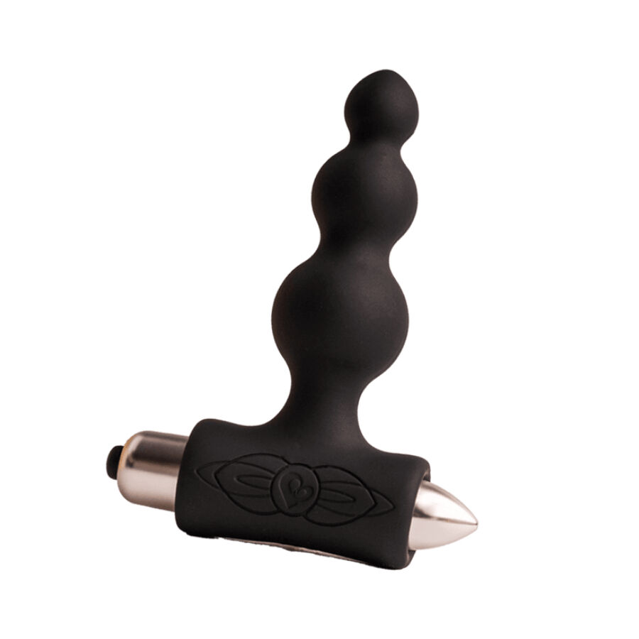 ROCKS- OFF - PETITE SENSATIONS BUBBLES PLUG ANAL VIBRADOR NEGRO - Imagen 2