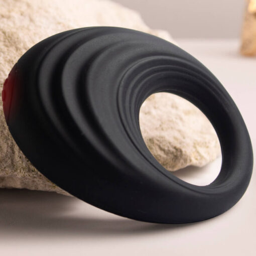 ROCKS- OFF - SPIRE ANILLO VIBRADOR PARA EL PENE NEGRO - Imagen 4