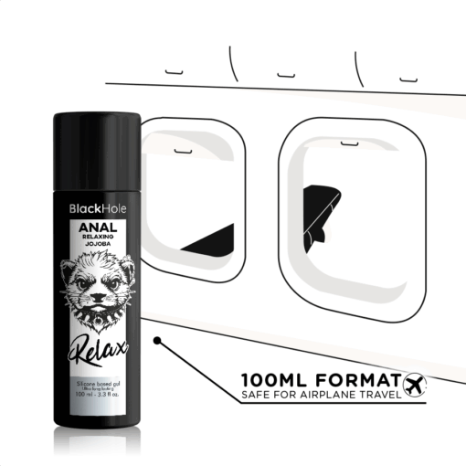 BLACK HOLE - ANAL RELAXING CON JOJOBA BASE SILICONA 100 ML - Imagen 5
