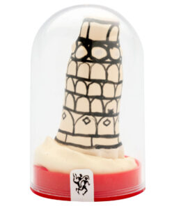 CONDOMERIE - PRESERVATIVO DECORATIVO PINTADO A MANO TORRE DE PISA