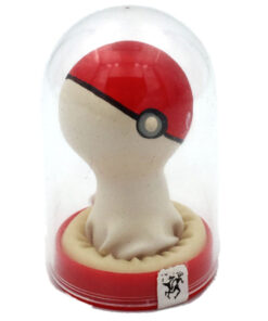 CONDOMERIE - PRESERVATIVO DECORATIVO PINTADO A MANO POKEBOLA ROJO-BLANCO