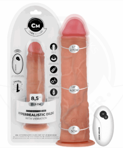 COCK MILLER - DILDO HIPERREALÍSTICO Y VIBRACIÓN CON CONTROL REMOTO 21,5 CM