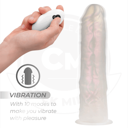 COCK MILLER - DILDO SILICONA 21,5 CM , LUCES Y VIBRACIÓN CON CONTROL REMOTO - Imagen 5