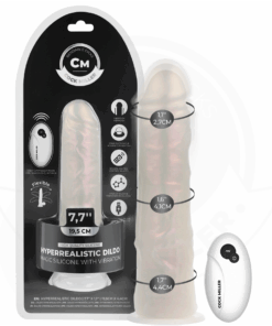 COCK MILLER - DILDO SILICONA 19,5 CM , LUCES Y VIBRACIÓN CON CONTROL REMOTO