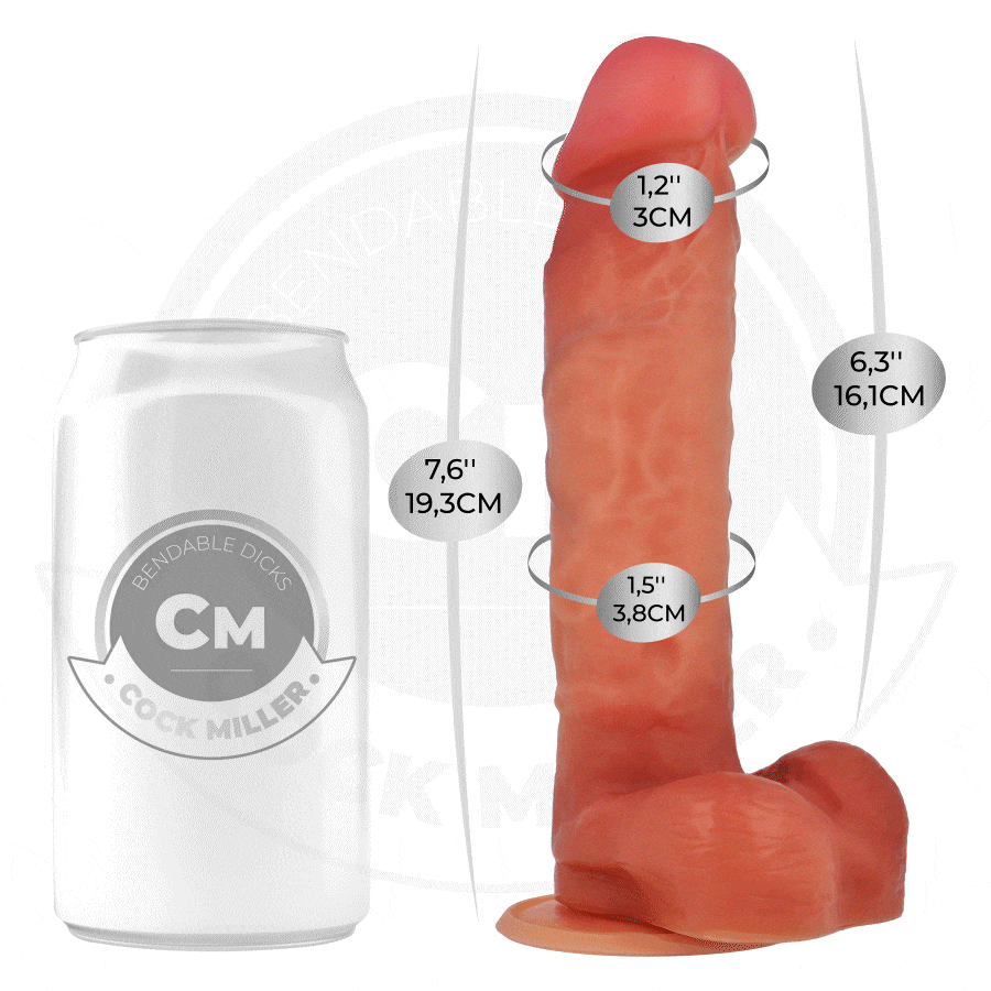 COCK MILLER - DILDO HIPERREALÍSTICO ARTICULABLE 19,3 CM - Imagen 2